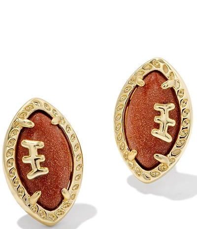 Kendra Scott Football Novelty Stud Earrings