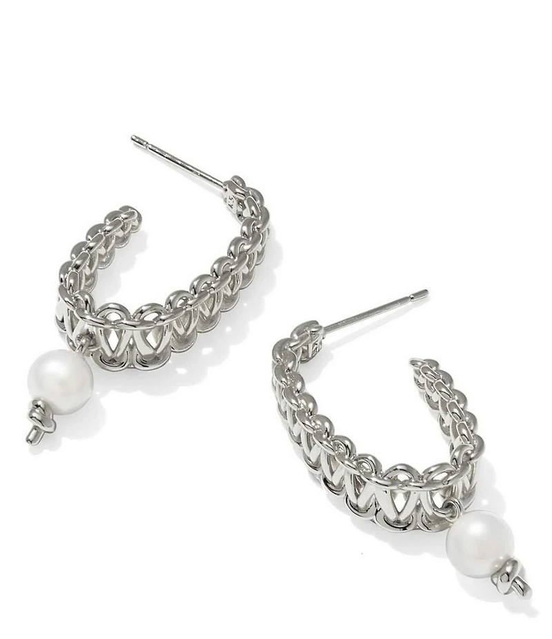 Kendra Scott Gabriella Pearl Hoop Earrings