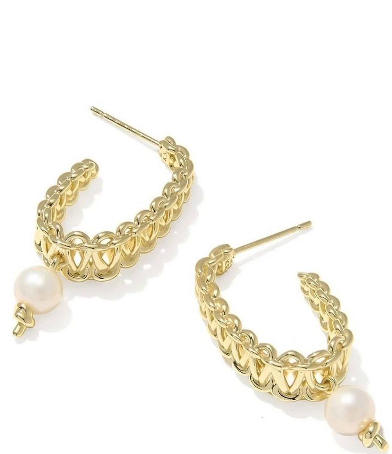 Kendra Scott Gabriella Pearl Hoop Earrings