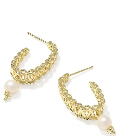Kendra Scott Gabriella Pearl Hoop Earrings