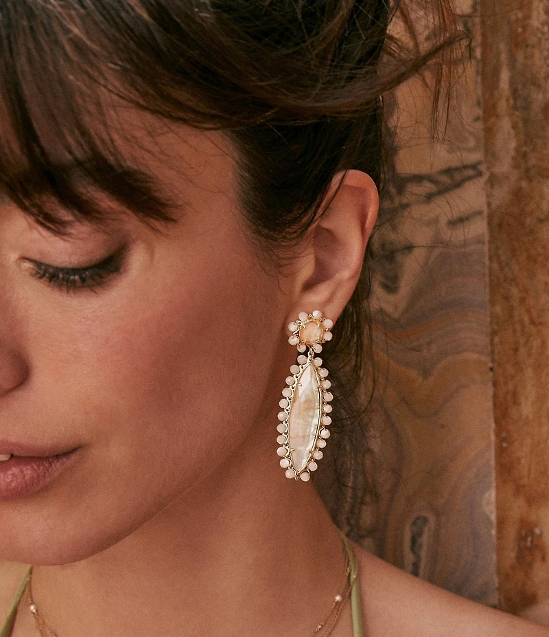 Kendra Scott Genevieve Beaded Statement Drop Earrings