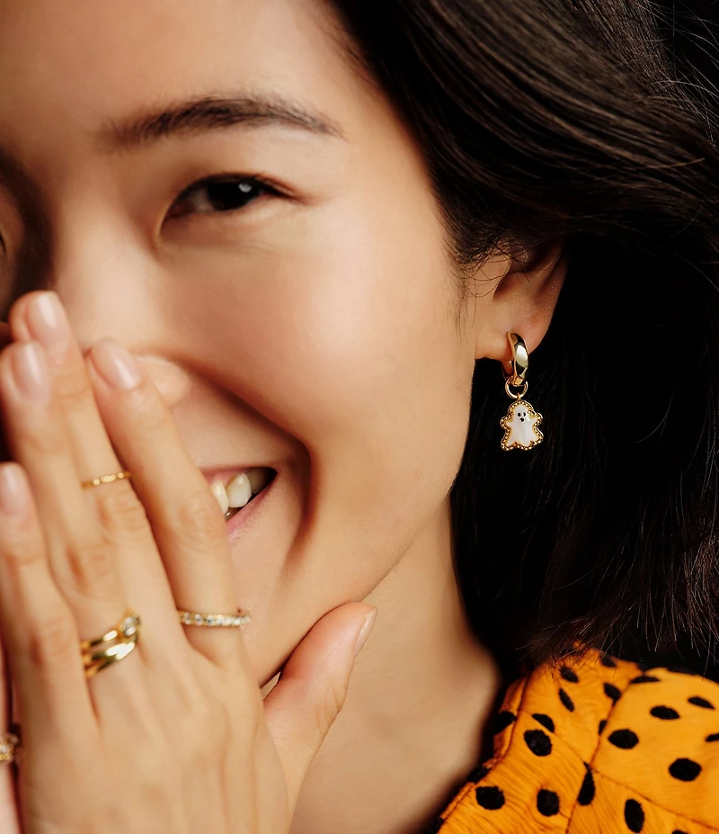 Kendra Scott Ghost Huggie Hoop Earrings