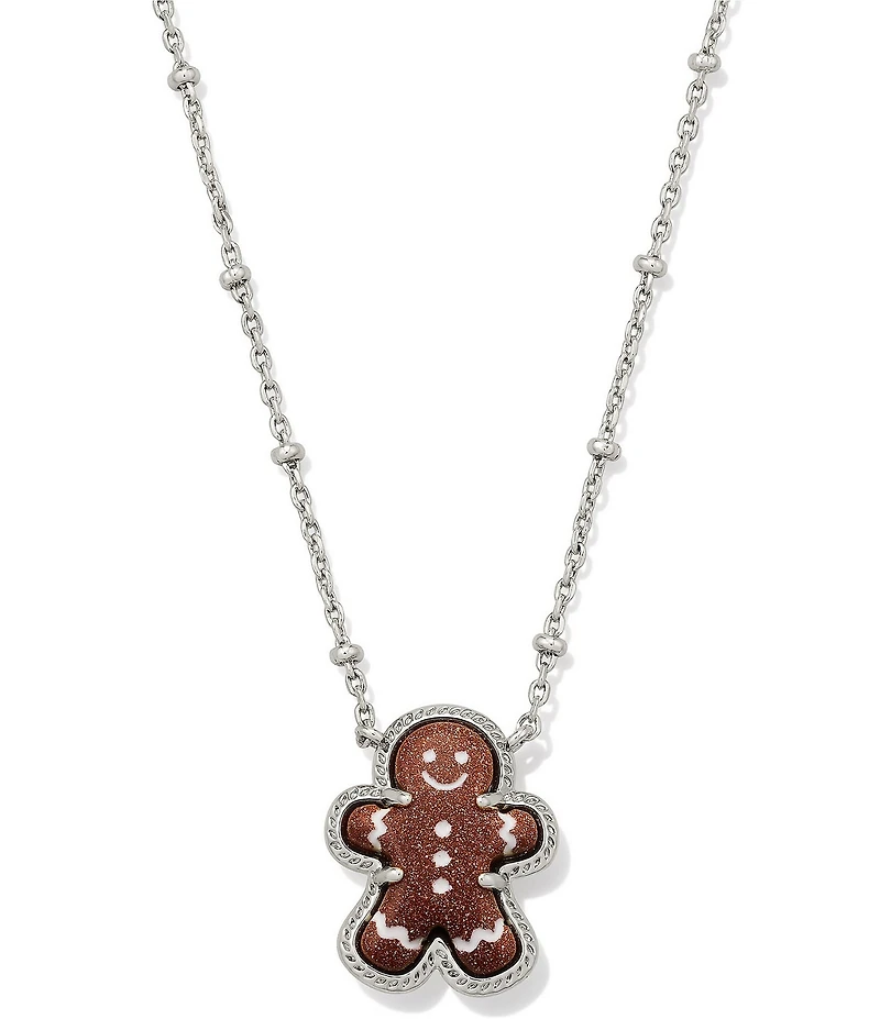 Kendra Scott Gingerbread Reversible Short Pendant Necklace