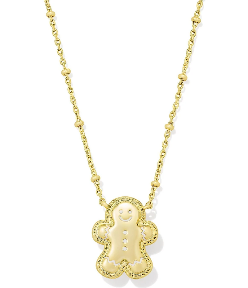 Kendra Scott Gingerbread Reversible Short Pendant Necklace