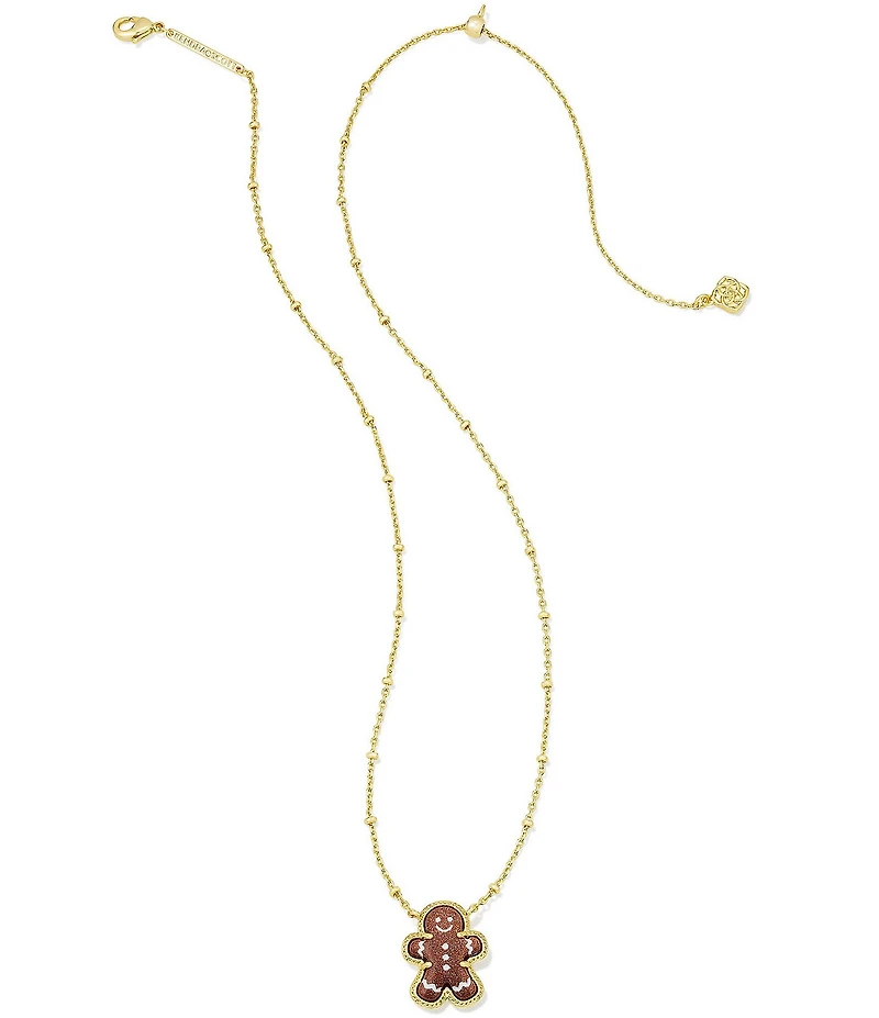 Kendra Scott Gingerbread Reversible Short Pendant Necklace