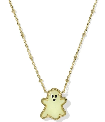 Kendra Scott Glow In The Dark Ghost Short Pendant Necklace