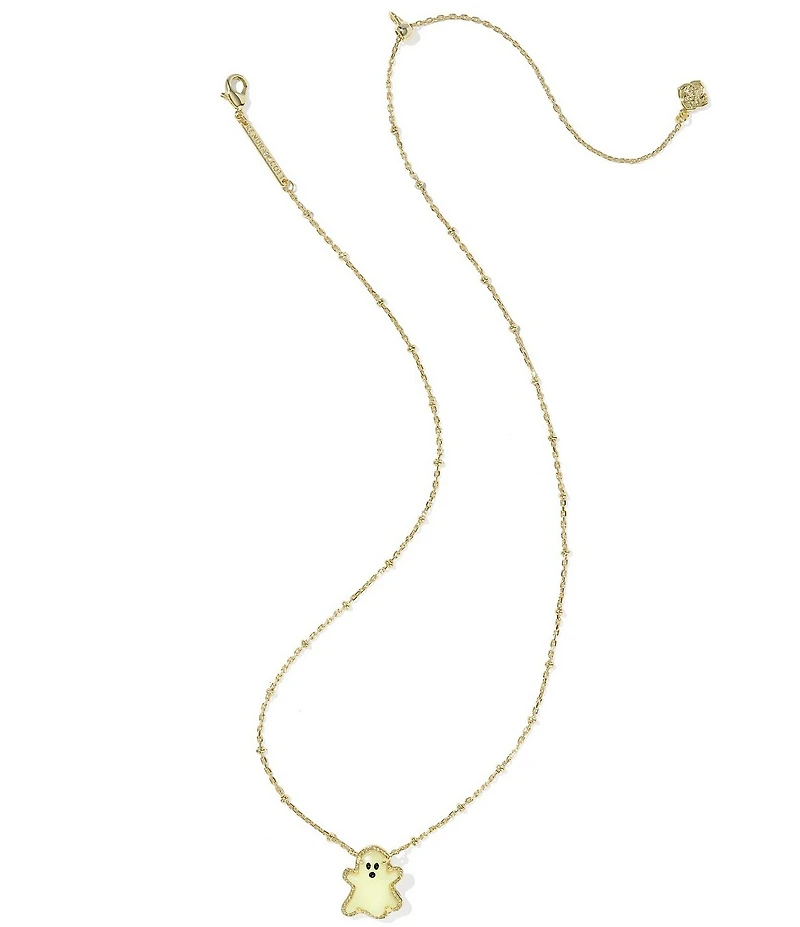 Kendra Scott Glow In The Dark Ghost Short Pendant Necklace