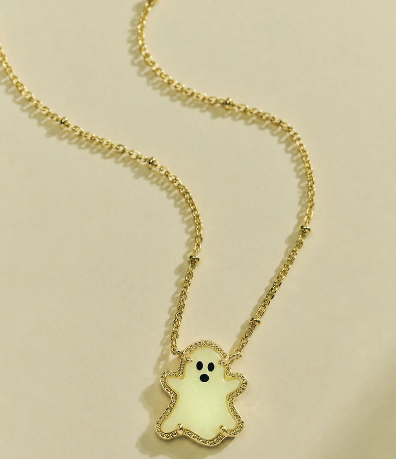 Kendra Scott Glow In The Dark Ghost Short Pendant Necklace