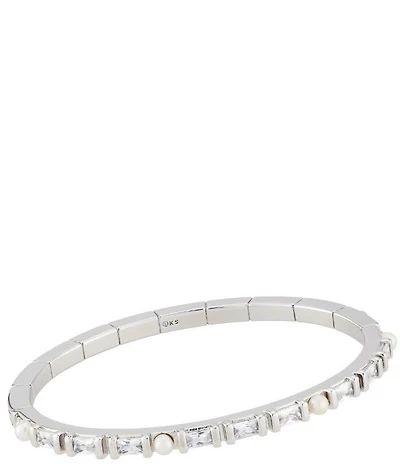 Kendra Scott Gracie Crystal Pearl Bangle Bracelet