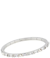 Kendra Scott Gracie Crystal Pearl Bangle Bracelet