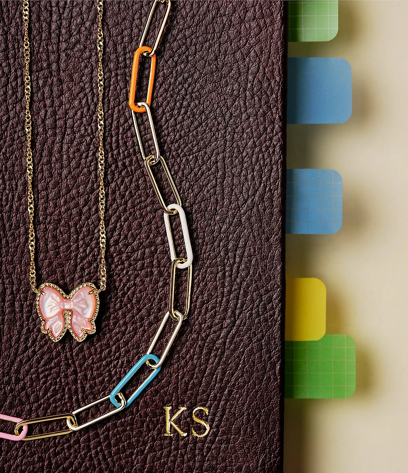 Kendra Scott Haley Bow Short Pendant Necklace