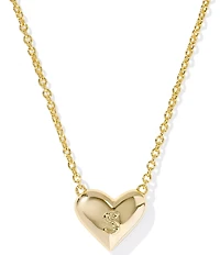 Kendra Scott Heart Letter Gold Short Pendant Necklace