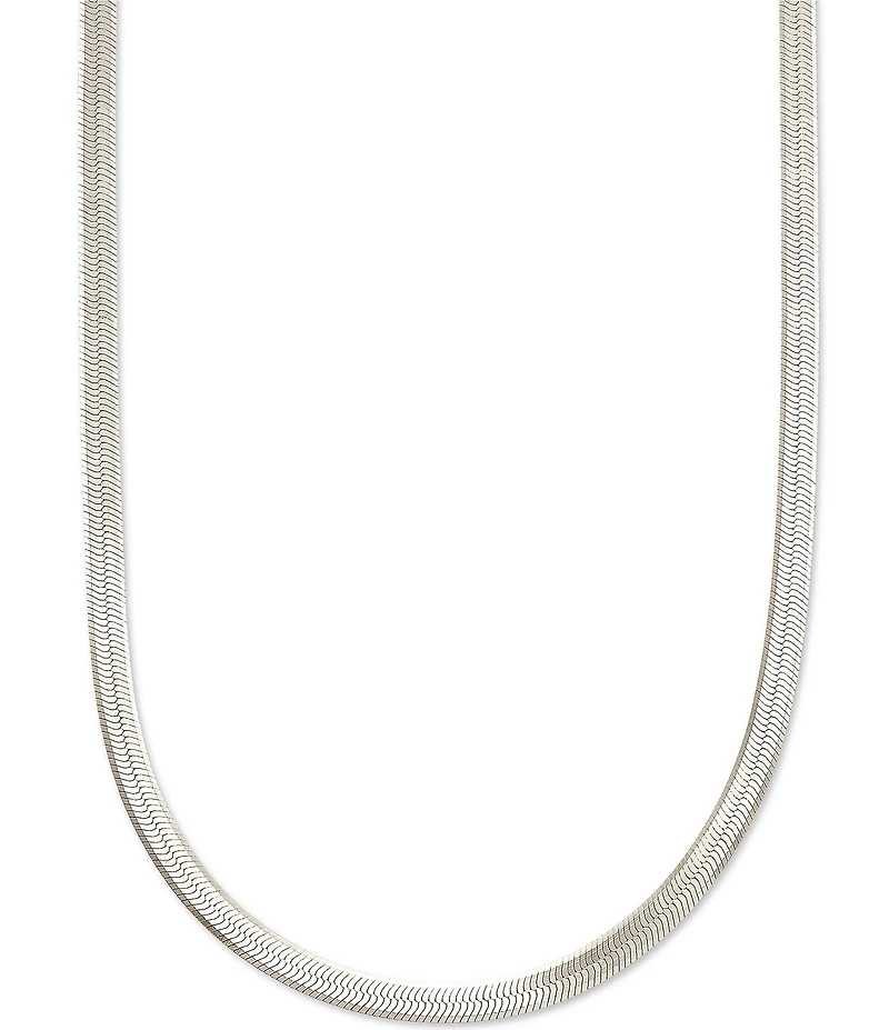 Kendra Scott Herringbone Sterling Silver Chain Necklace