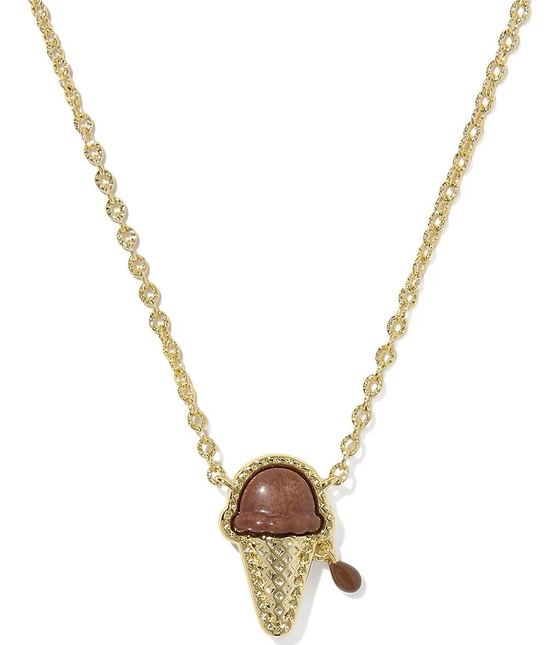 Kendra Scott Ice Cream Cone Short Pendant Necklace