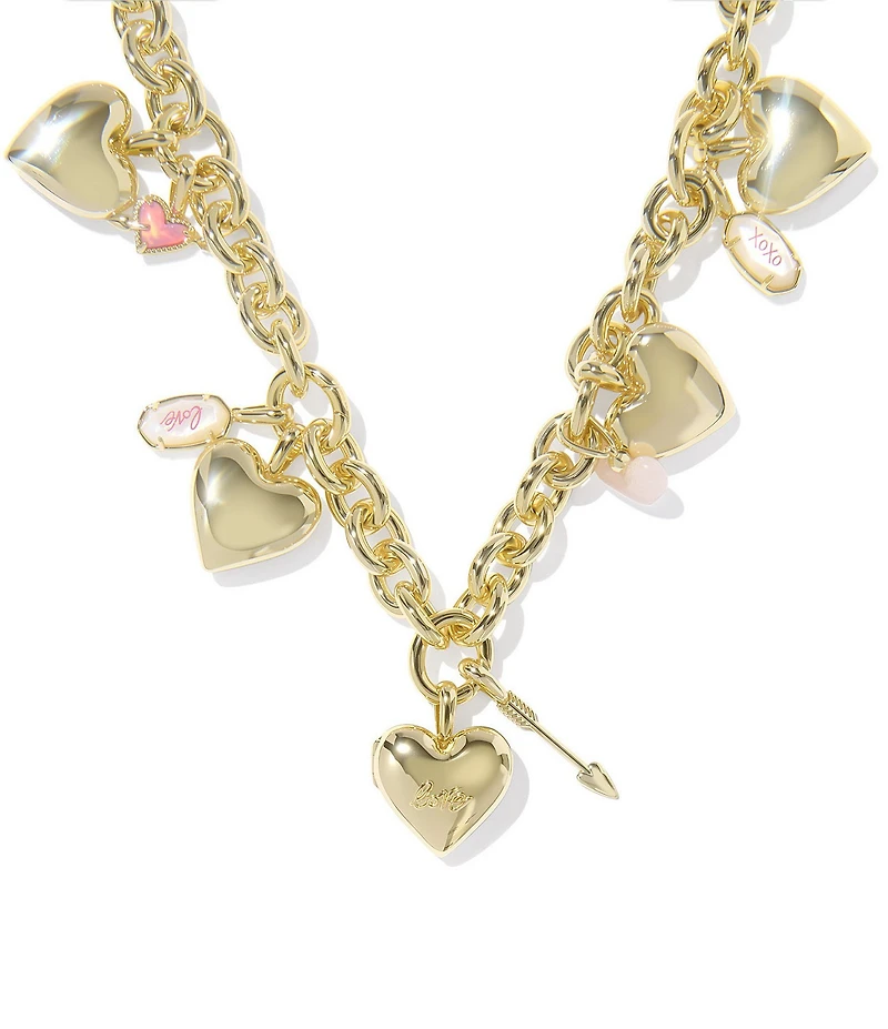 Kendra Scott Jayna Heart Charms Statement Necklace
