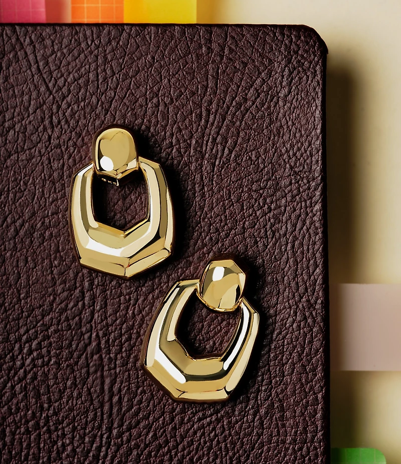 Kendra Scott Kaitlin Open Frame Puffy Drop Earrings