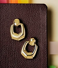 Kendra Scott Kaitlin Open Frame Puffy Drop Earrings