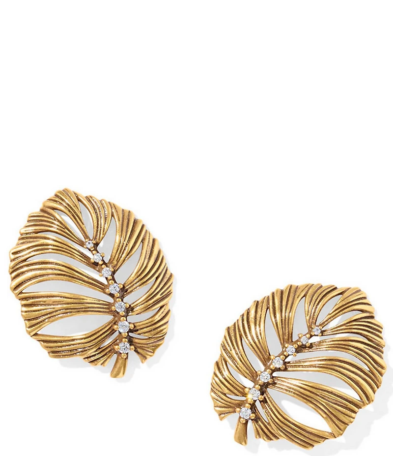 Kendra Scott Kayla Palm Leaf Statement Linear Earrings