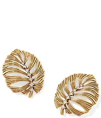 Kendra Scott Kayla Palm Leaf Statement Linear Earrings