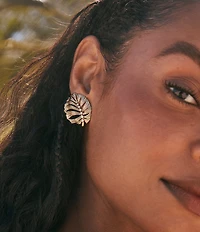 Kendra Scott Kayla Palm Leaf Statement Linear Earrings