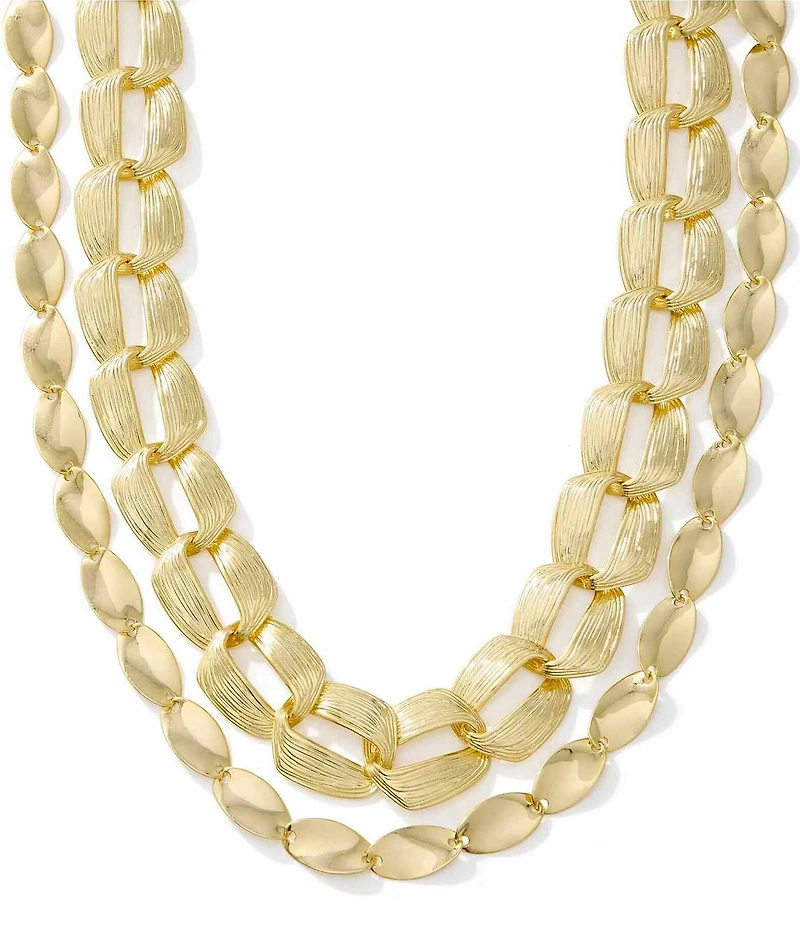 Kendra Scott Kira Chain Short Multi Strand Necklace