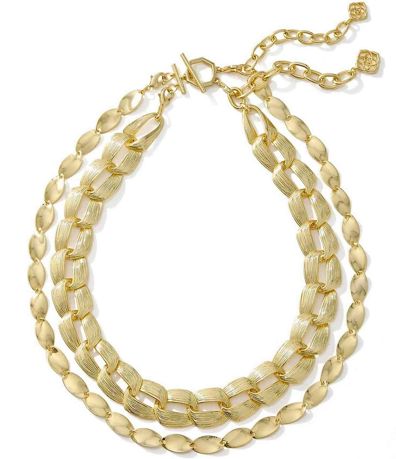 Kendra Scott Kira Chain Short Multi Strand Necklace