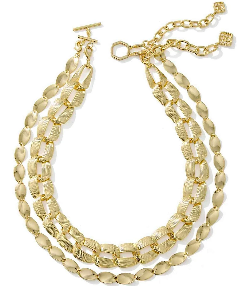 Kendra Scott Kira Chain Short Multi Strand Necklace