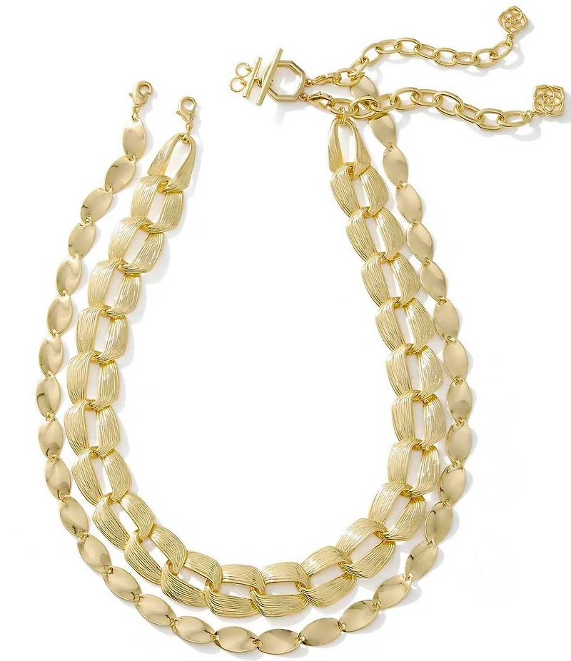 Kendra Scott Kira Chain Short Multi Strand Necklace