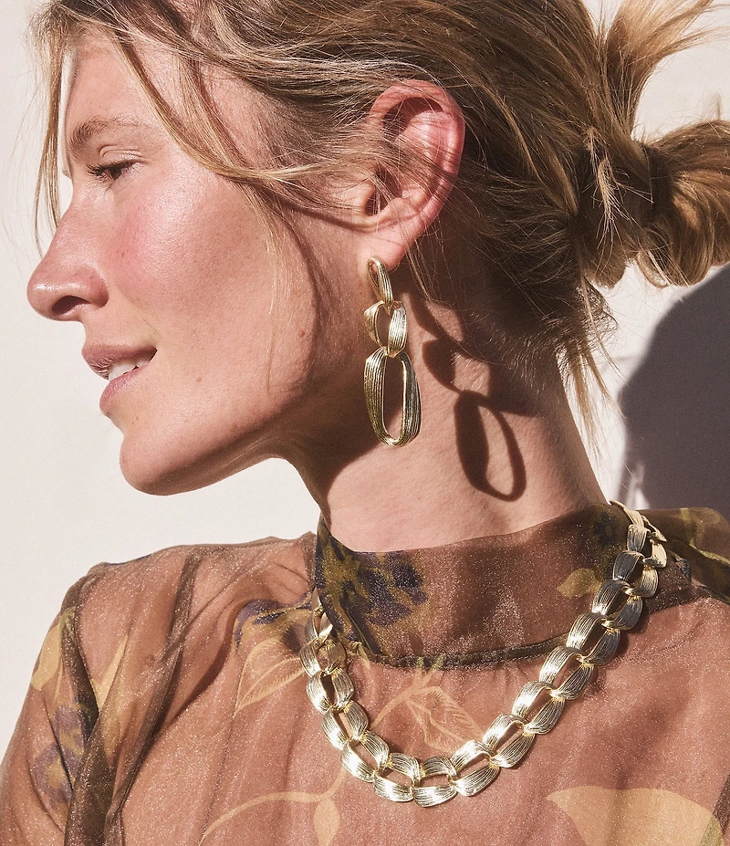 Kendra Scott Kira Chain Short Multi Strand Necklace