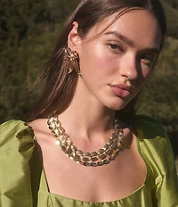 Kendra Scott Kira Chain Short Multi Strand Necklace