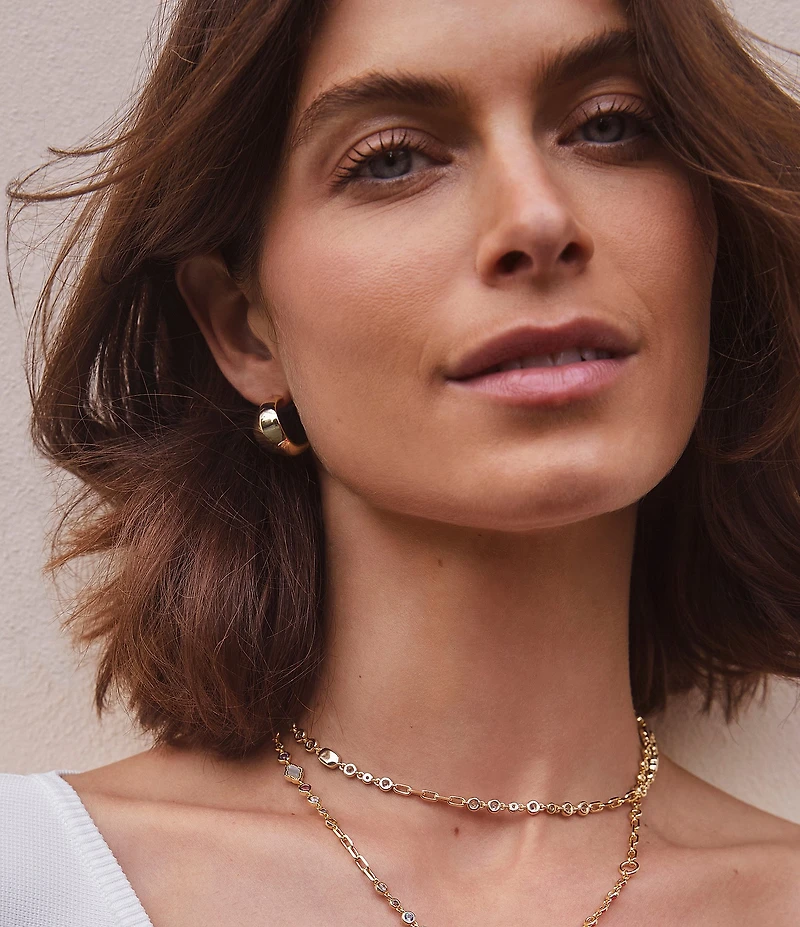 Kendra Scott Krista Metal Puffy Drop Earrings