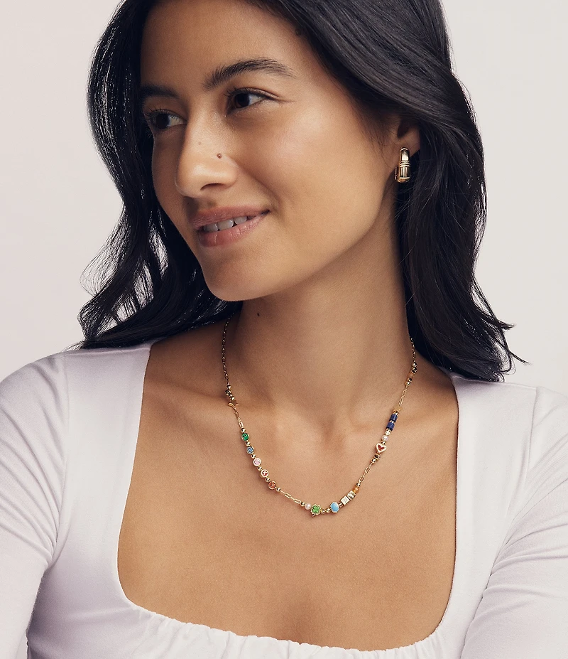 Kendra Scott Lacey Game Day Lucky Strand Collar Necklace