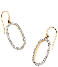 Kendra Scott Lee 14K Gold Yellow Gold Open Frame Crystal Drop Earrings