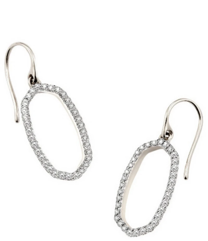 Kendra Scott Lee 14K Gold Yellow Gold Open Frame Crystal Drop Earrings