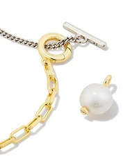 Kendra Scott Leighton Pearl Charm Chain Necklace