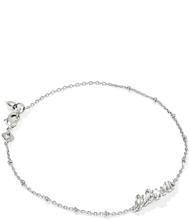Kendra Scott Lil Sis Freshwater Pearl Delicate Line Bracelet