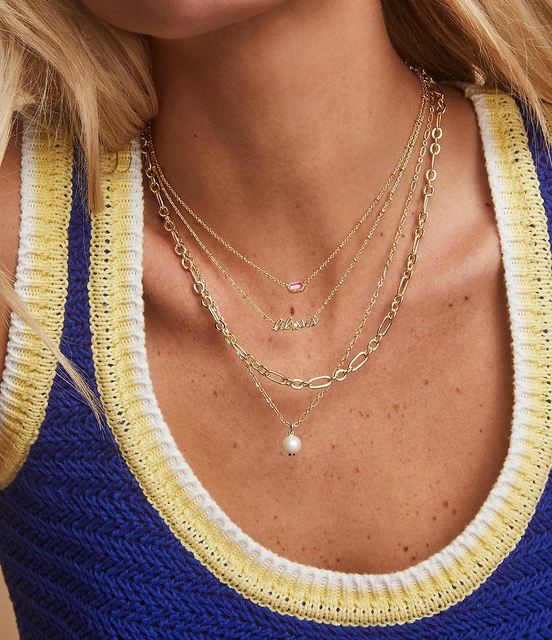 Kendra Scott Lil Sis Freshwater Pearl Short Pendant Necklace