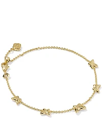 Kendra Scott Lillia Butterfly Enamel Delicate Chain Line Bracelet