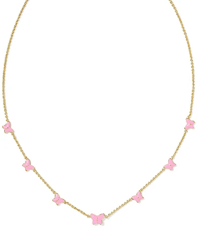 Kendra Scott Lillia Butterfly Enamel Strand Collar Necklace