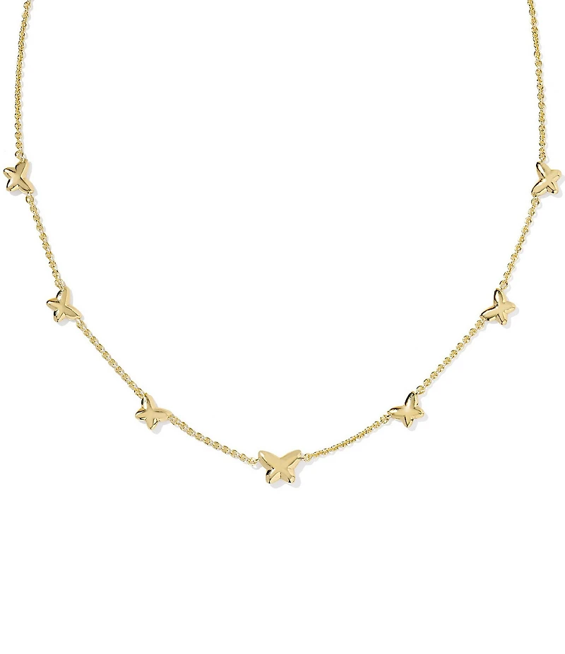 Kendra Scott Lillia Butterfly Enamel Strand Collar Necklace