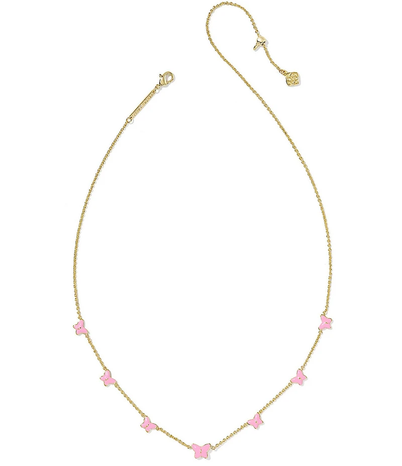 Kendra Scott Lillia Butterfly Enamel Strand Collar Necklace