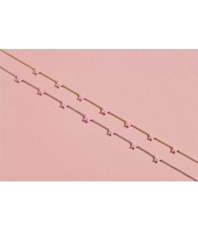 Kendra Scott Lillia Butterfly Enamel Strand Collar Necklace