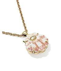Kendra Scott Lucia Shell Short Pendant Chain Necklace