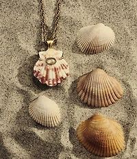 Kendra Scott Lucia Shell Short Pendant Chain Necklace