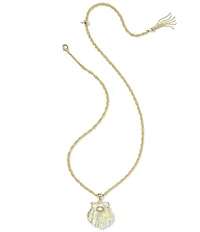 Kendra Scott Lucia Shell Short Pendant Necklace