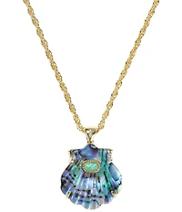 Kendra Scott Lucia Shell Short Pendant Necklace