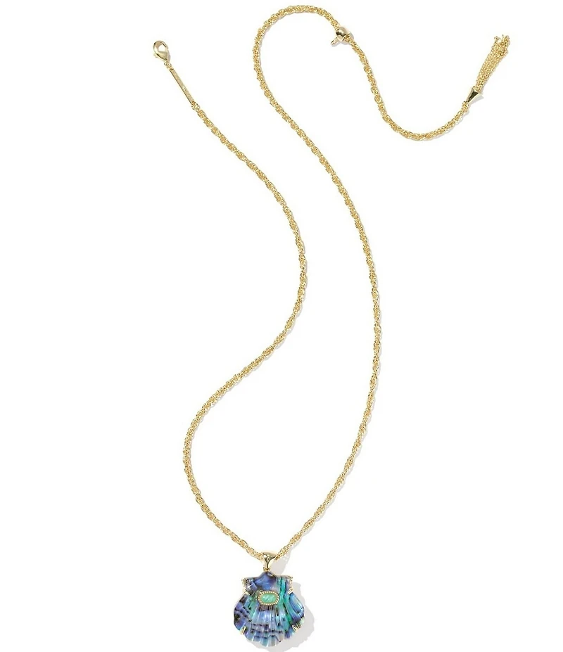 Kendra Scott Lucia Shell Short Pendant Necklace