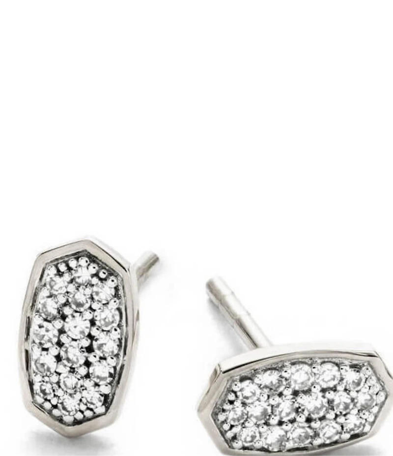 Kendra Scott Marisa White Diamond Stud Earrings