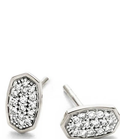 Kendra Scott Marisa White Diamond Stud Earrings