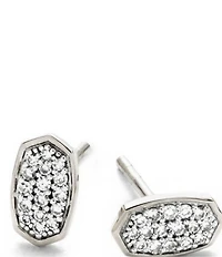 Kendra Scott Marisa White Diamond Stud Earrings